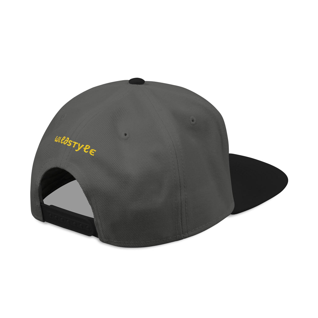 Embroidered 'Lifestyle' Snapback Hat — Streetwear Flat Brim Cap
