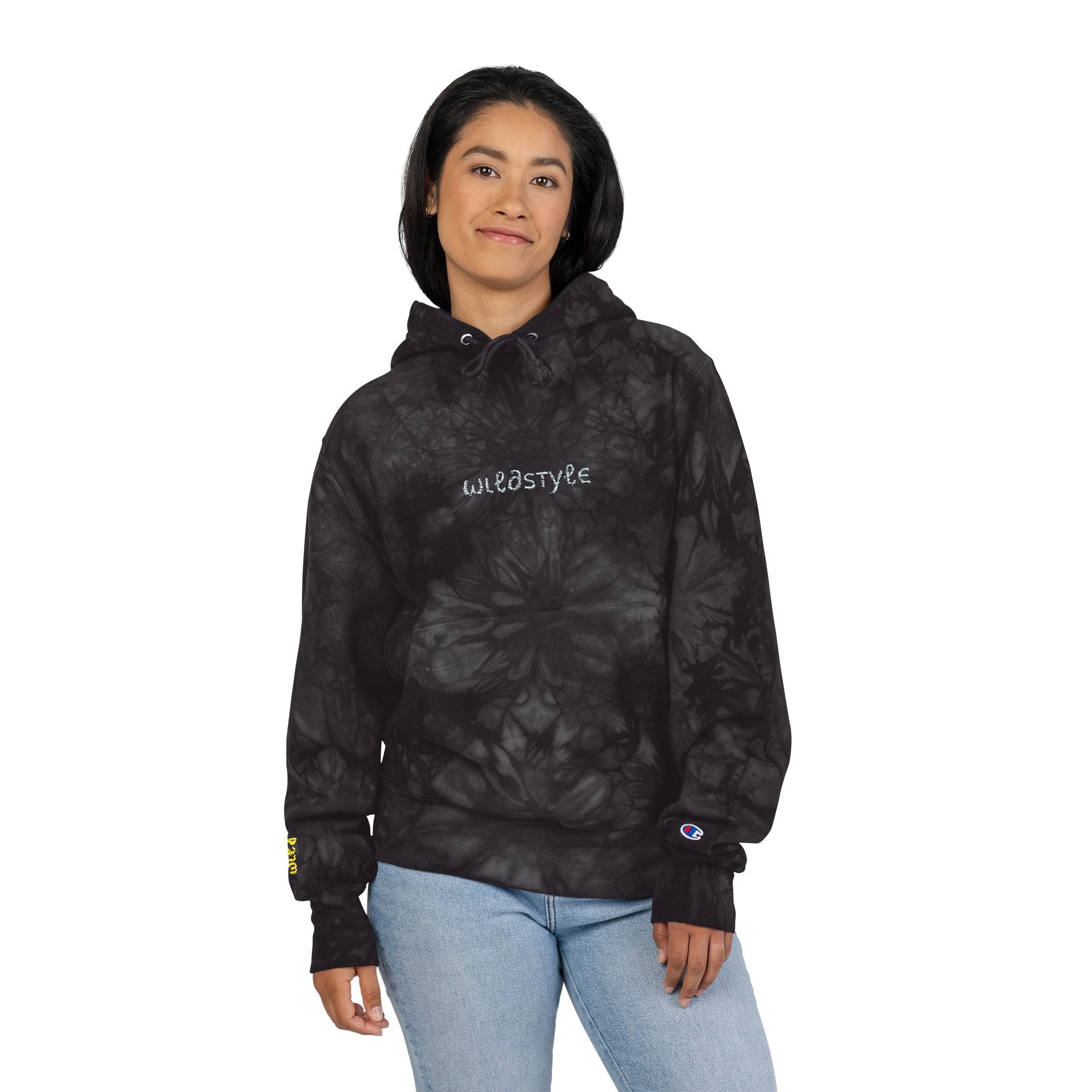 Tie-Dye WildStyle Embroidered Hoodie