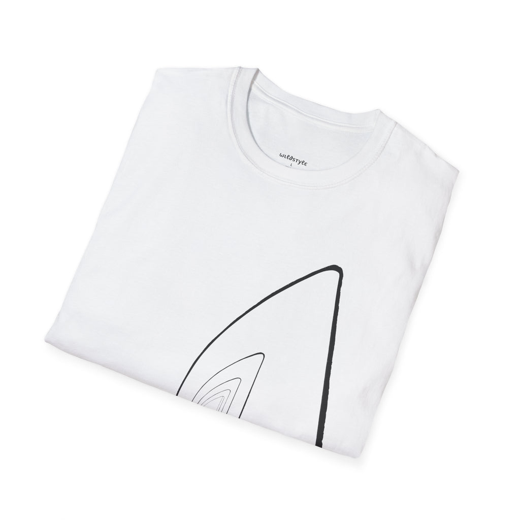 WildStyle Surfboard T-Shirt — Minimal Surf Graphic Tee