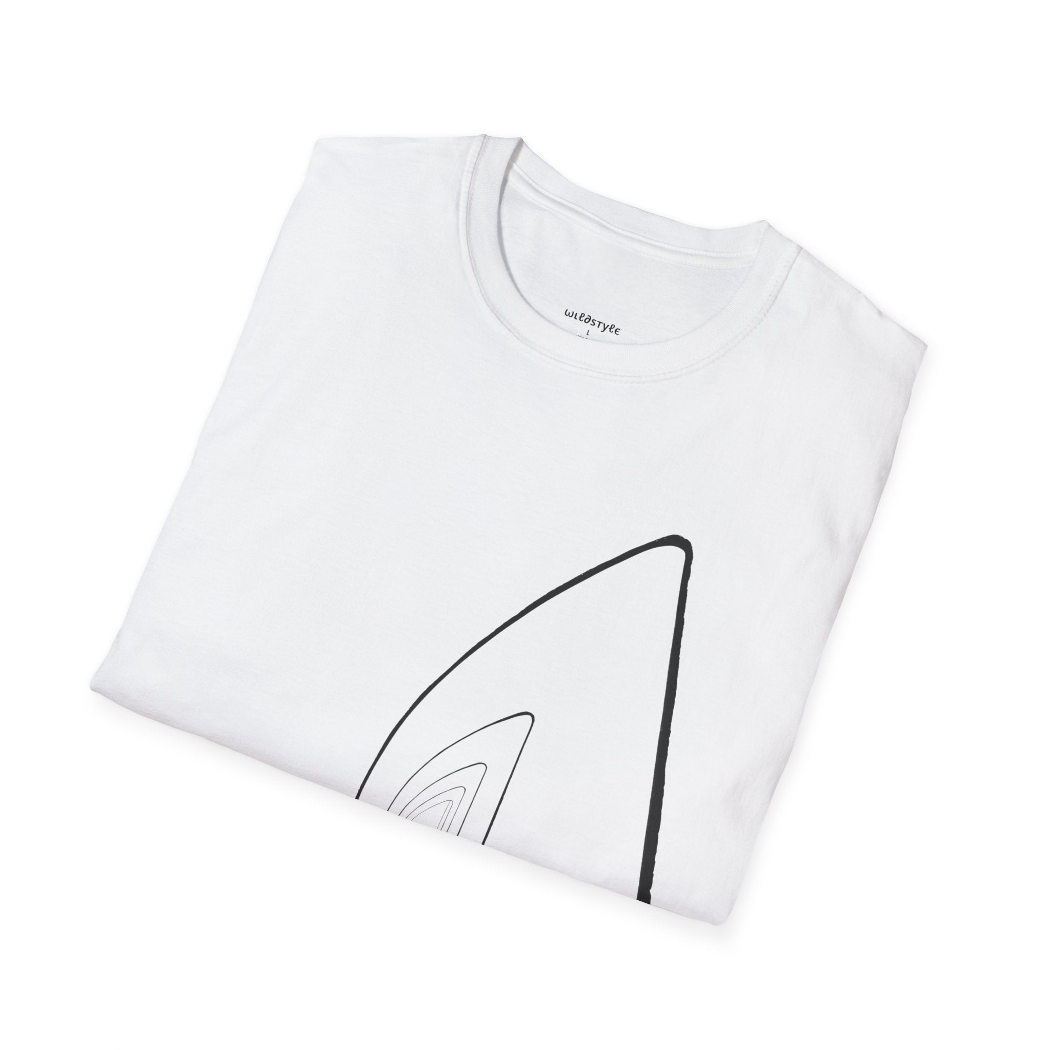 WildStyle Surfboard T-Shirt — Minimal Surf Graphic Tee