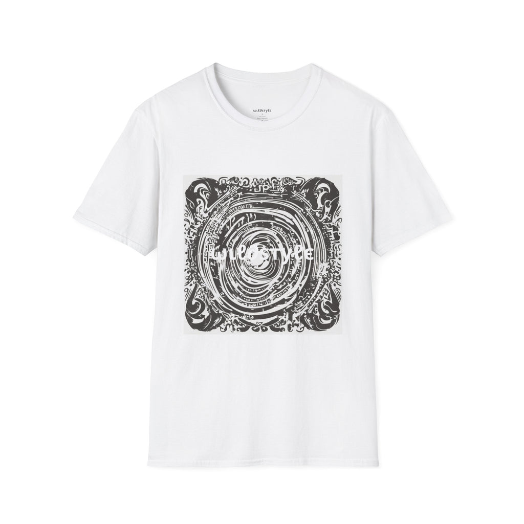 Whirlwood Graphic T‑Shirt — 'Wildstyle' Minimal Front, Swirl Frame Back
