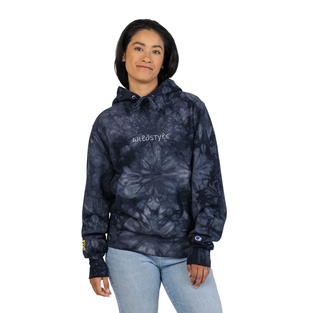 Tie-Dye WildStyle Embroidered Hoodie