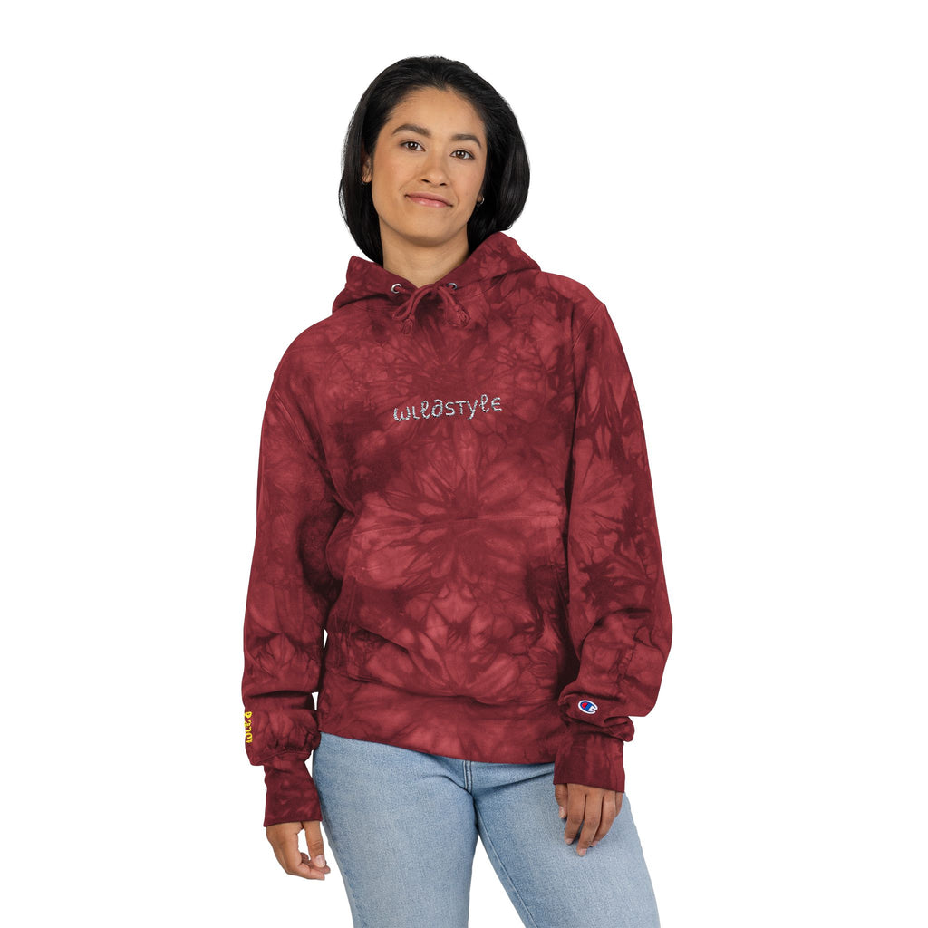 Tie-Dye WildStyle Embroidered Hoodie